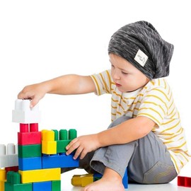 Sent Hair Kids Hair Cover Bonnet Satin Silk Lined Sleep Cap Adjustable Night Sleeping Bonnet Slouchy Beanie Hat for Baby,Child,Toddler,Infant,Teens(Black)