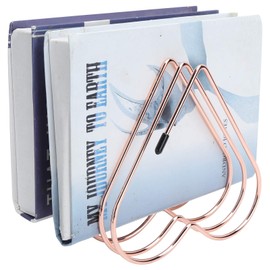 Magazine Holder, Heart Shaped File Holder Book Rack, Desktop File Sorter Magazine Organize Letter Storage for Document Folder(Rose Gold)
