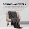 menique Milan Pure Wool Blanket (Dark Grey, One Size)