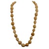 Hawaiian Lei Necklace of Blonde Kukui Nuts