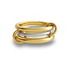 HOLINSE Gold Stackable Rings for Women Non Tarnish,Dainty 18k Gold