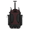 Boombah Catchers Superpack Hybrid Rolling Bat Bag - Black/Maroon -
