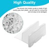 M6192 Sliding Shower Door Bottom Track, 1/2-inch Groove, for 7/16-inch