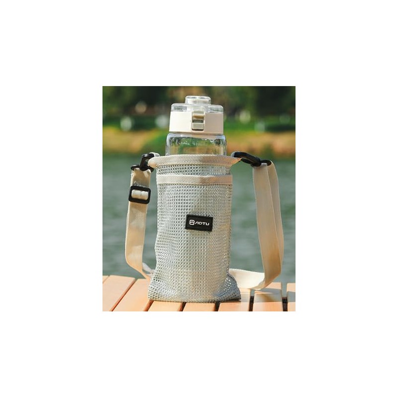 Bottle Cover Water Bottle Holder Mesh Cooler Pouch with Shoulder