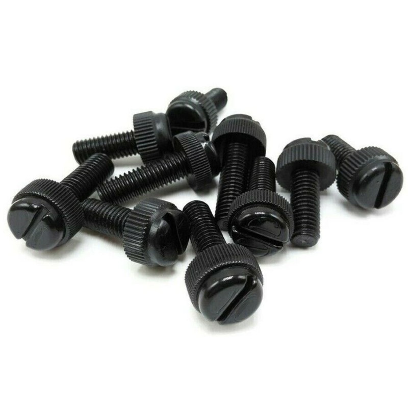 Black Nylon Knurled Thumb Screws M4 6-30mm 8mm / 100