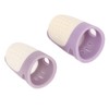 4 Pcs Silicone Thimble Purple Soft Elastic Finger Protector Finger