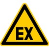 Sticker Warning Sign "Warning of Explosive Atmosphere EX" According to