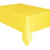 Unique Party 50390 - Soft Yellow Plastic Tablecloth, 9ft x