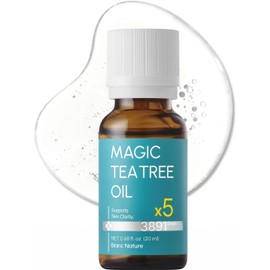 Aceite Facial Clarificante De Árbol De Té Para Piel Grasa Y Sensible. Cuidado Diario Ligero Con Árbol De Té. Cuidado Vegano Coreano Que Equilibra La Piel. 22 Ml (0.7 Fl Oz).