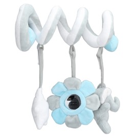 Baby Hanging Toy Plush Babies Spiral Activity Toy for Kids Toddler Infant Newborn Grey Elephant