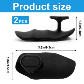 2P Silicone Weight Lifting Grips for Men & Women – Fingerless Gym Gloves, Anti-Slip Exercise Pads for Weightlifting, Deadlifts, Pull-Ups, Dumbbell Training, Palm Protection, Callus Prevention (Gray)