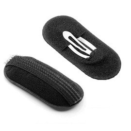 ericotry Hair Inserts, 6 Pcs Sponge Bump It Up Volume Hair Base Set - Black(3 Small and 3 Large)