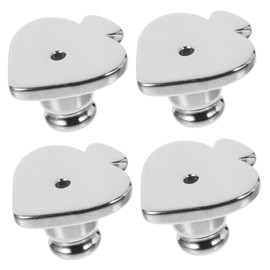 TEHAUX 4pcs Gold Plated Metal Earring Backs Studs Durable Safety Stoppers for Pierced Earrings DIY Repair and Replacement Accessories