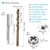 CoCud Metric Tap and Die and Drill Bit Set, M6