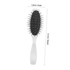 Beavorty Static Wig Care Brush Portable Steel Hair Comb for Synthetic Hair Wig Maintenance