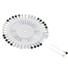 Black & white Hijab Scarf Pearl Pins Wheel Craft Tailor