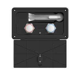Manufacturers' Select ITC Fontana RV Exterior Shower Kit (Black w/Latching Door)