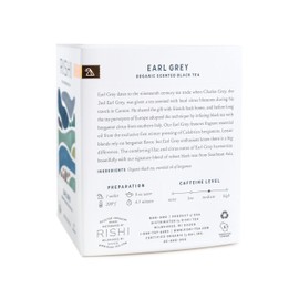 Rishi Tea Earl Grey Herbal Tea | Immune Support, USDA Certified Organic, Fair Trade Black Tea, Antioxidants, Caffeinated, Citrus Flavors for Taste | 15 Sachet Bags, 1.58 oz (Pack of 2)
