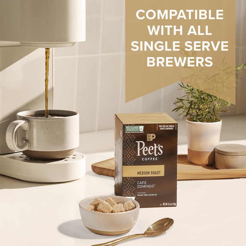 Peet's Coffee, Medium Roast Single Serve Coffee Pods - Big