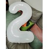 Number Balloons 32" White Birthday Balloons, Number 40 Foil Balloons,