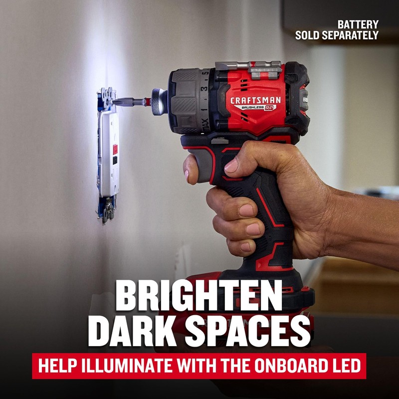 CRAFTSMAN V20 Cordless Screwdriver, Bare Tool Only (CMCF610B)