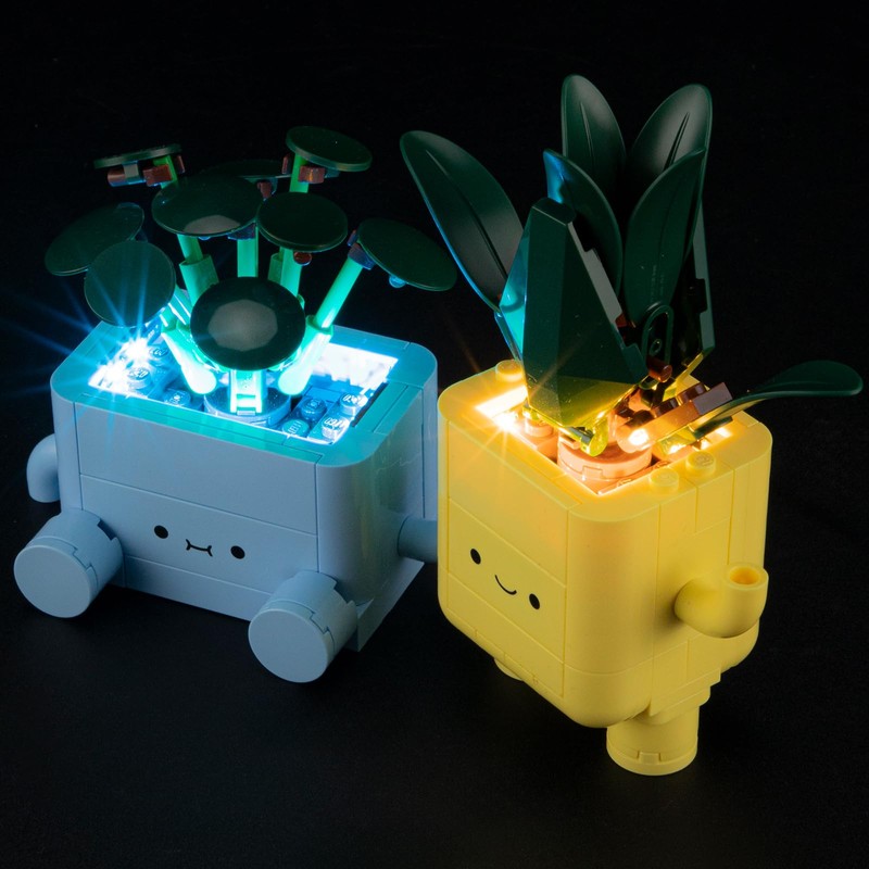 YEABRICKS LED Light for 10349 Botanical Happy Plants Building Blocks