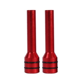 Car Door Lock Knob,Door Lock Switches,2Pcs Universal Car Truck Aluminum Interior Door Decoration Lock Knob Pins Cover Auto Door Lock Knobs Red/Silver(Red)