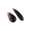 zaoalife 2pcs Artificial Eggplants Simulation Eggplants Mini Purple Eggplants Simulation