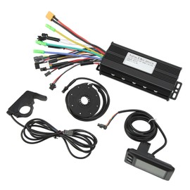 24V 36V 48V 30A Sinewave Controller GD01 Panel with Power Assist Sensor Thumb Throttle Electric Bike Conversion Kit for 750W 1000W Brushless Motors