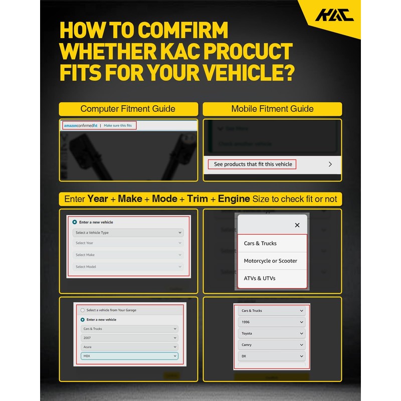 Front Complete Struts Shock Absorber fits for Camry 2012-2017 Struts