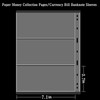 Ettonsun 10 Sheets Paper Money Collection Supplies Pages, Currency Collecting