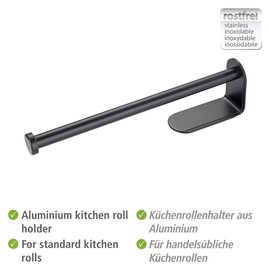 Nio Kitchen Roll Holder Black