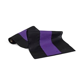 Memorial Nylon Bunting. Made in America by Old Glory Bunting. 3 Stripe Black and Purple Mourning Funeral Bunting - 36 inches Wide x 10 Yards Long.