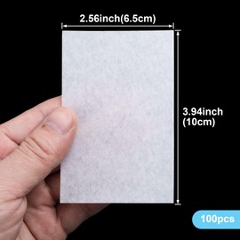 Pndeyo 100pcs End Papers for Hair Perm, Disposable Salon Hair Perm Papers, High Temperature Resistance Hair Curling Papers Hair Styling Accessories for Cold and Hot Perms- White