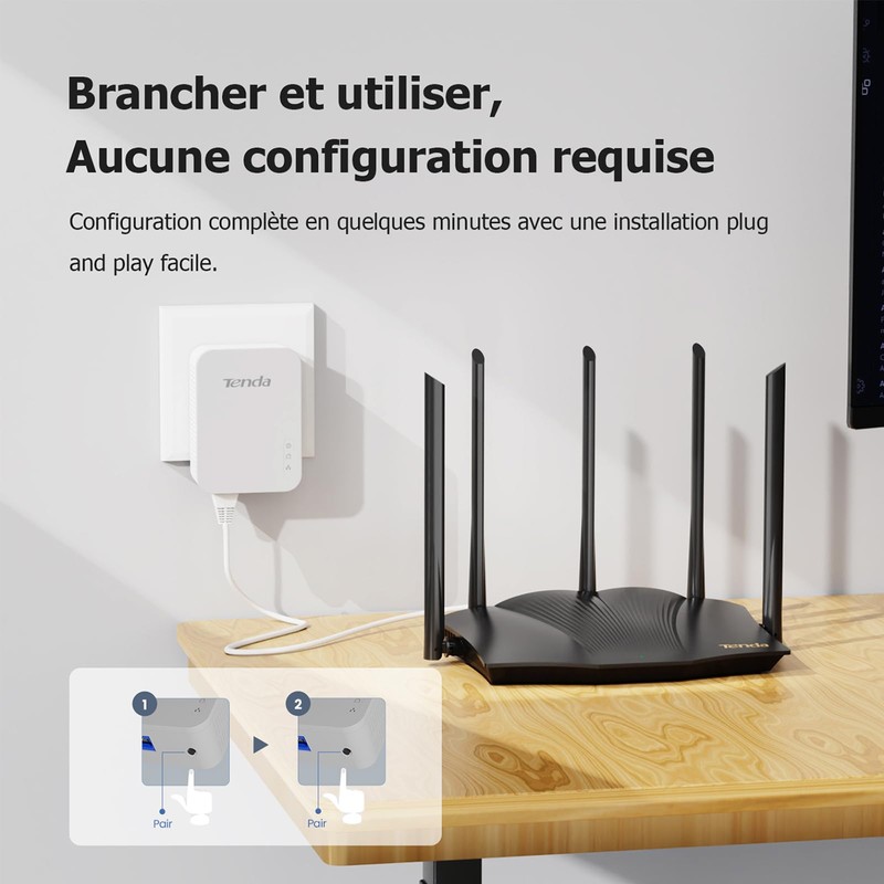 Powerline Set 1000Mbps Tenda AH3