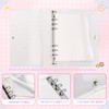 Seal Notebook, A6, Large, Clear, 6-Hole Binder | Includes 20