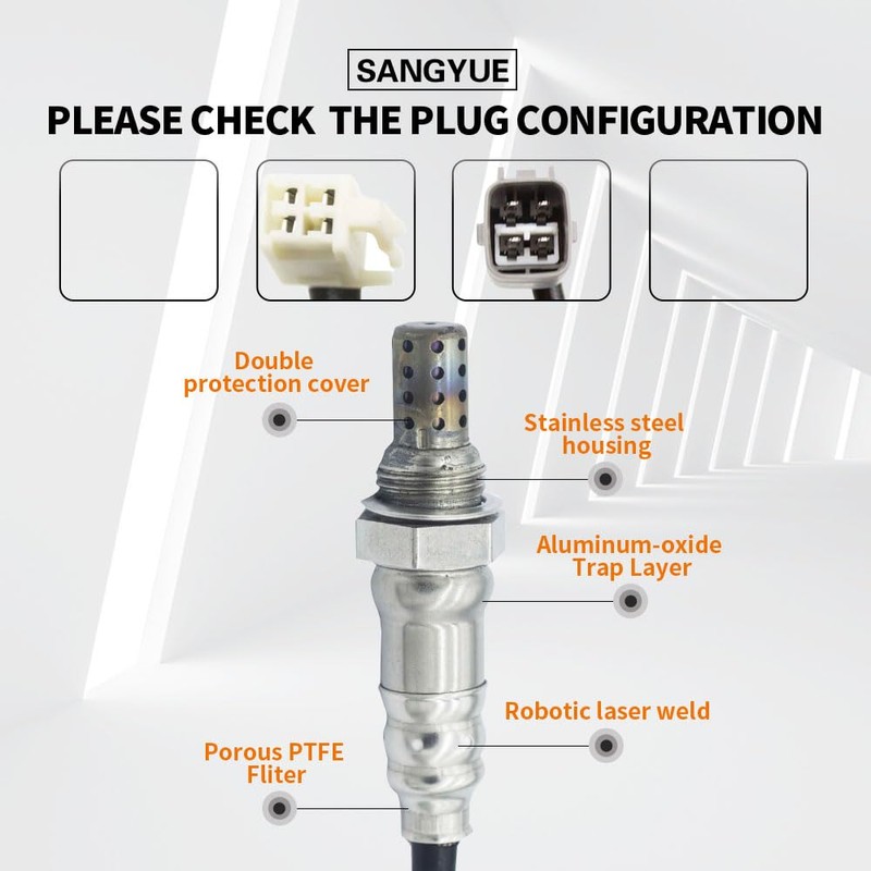 Sangyue 2X Oxygen O2 Sensor for 2009-2010 Toyota Corolla Martrix