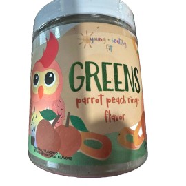 young + healthy GREENS parroT peach ringo Favor6.4z New