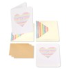 Papyrus Blank Cards with Envelopes, Heart (14-Count)