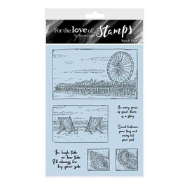 Hunkydory for The Love of Clear Stamp Set Beach View FTLS670