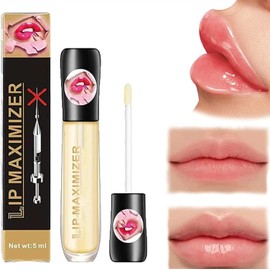 Suero para el Cuidado de Los Labios, Aceite y Brillo Labial Voluminizador Rellenador de Labios Natural, Mejora la elasticidad de los labios, Profundamente hidratante, Hidratante y reparador
