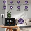 Geevon Digital Atomic Alarm Clocks for Bedrooms, Color VA Display