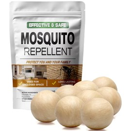 AUDQQM Mosquito Repellent Outdoor Patio, Mosquito Repellent Balls Indoor, Mosquitoes Deterrent for Yard, Mosquito Control, Keep Mosquito Away for Room/Porch/Camping, Effective for 60 Days-8P