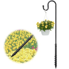 YIMVOKS 55" Shepherds Hooks for Outdoor, Bird Feeder Pole for Bird Feeder Hanger, Garden Plant Hangers Outdoor for Flower Basket, Heavy Duty Shepherds Hook for Hanging Bird Feeder, Plant, Lantern