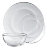 ELEMENT Set of 12 Glass Dinnerware Set