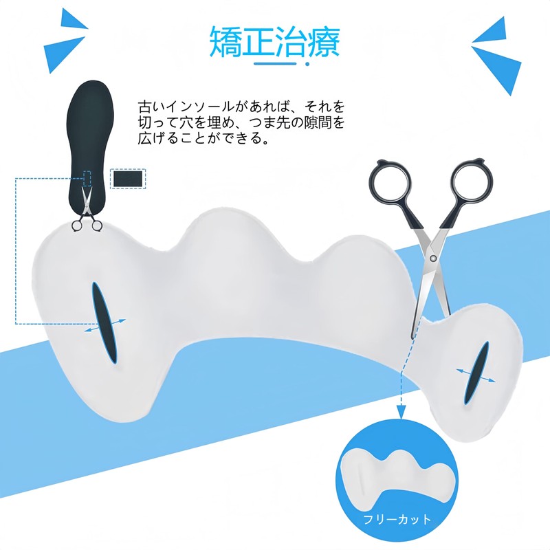 KUENZ 足指サポート，足指を広げる ，足指サポーター ， 睡眠足指ストレッチパッド、足指就寝用、シリコン素材、洗濯可能、着脱簡単、ソフト、2個入り、男女兼用。 (M:25-27)