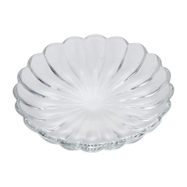 Mizusaki Glass MKG-214110 Plate, Small Plate, Approx. 3.9 inches (10 cm), Chrysanthemum, Made in Japan