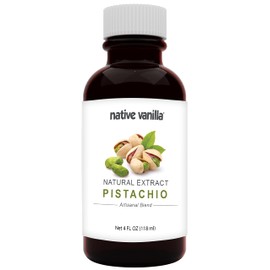 Native Vanilla - Pistachio Flavor - 4 Fl Oz - Pure Flavors and Extracts - Perfect for Cooking, Baking, and Dessert Crafting