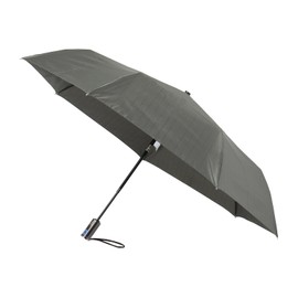 Moonbat [Lanvin on Blue] Rain Umbrella Folding Umbrella, Automatic Open/Close, Yarn-Dyed, Large Size, Striped, 21-084-11099-15 Gray, gray