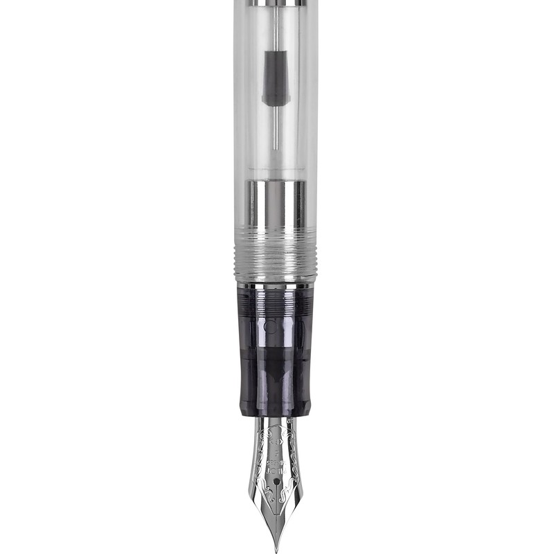PILOT Custom 74 Fountain Pen, Clear Barrel, Fine Nib (60455)